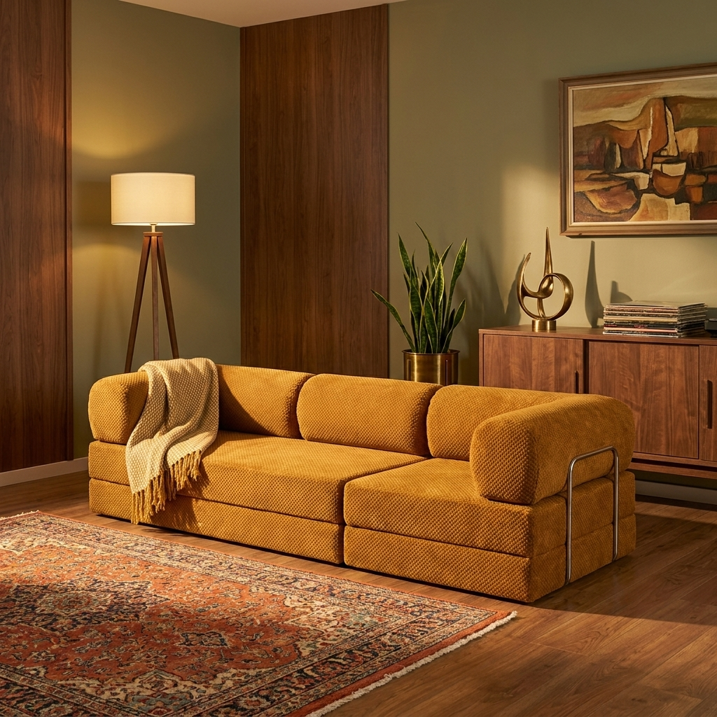 3-mands · Cognac · midcentury