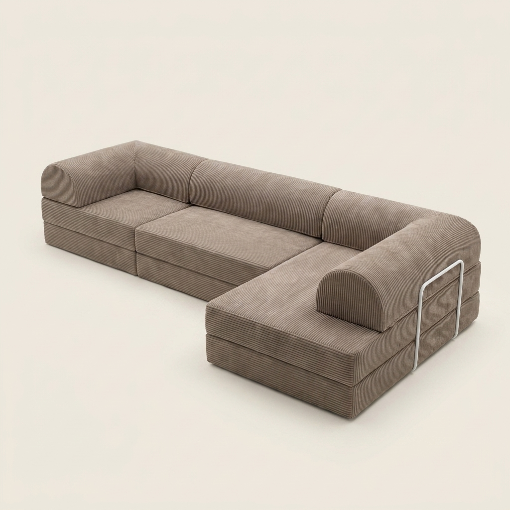 Hjørne Lukket · Taupe · angle 1