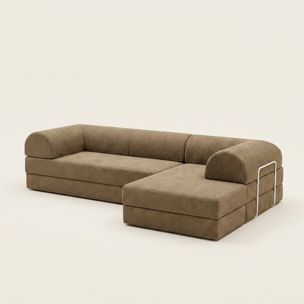 Hjørne Åben · Khaki · angle 3