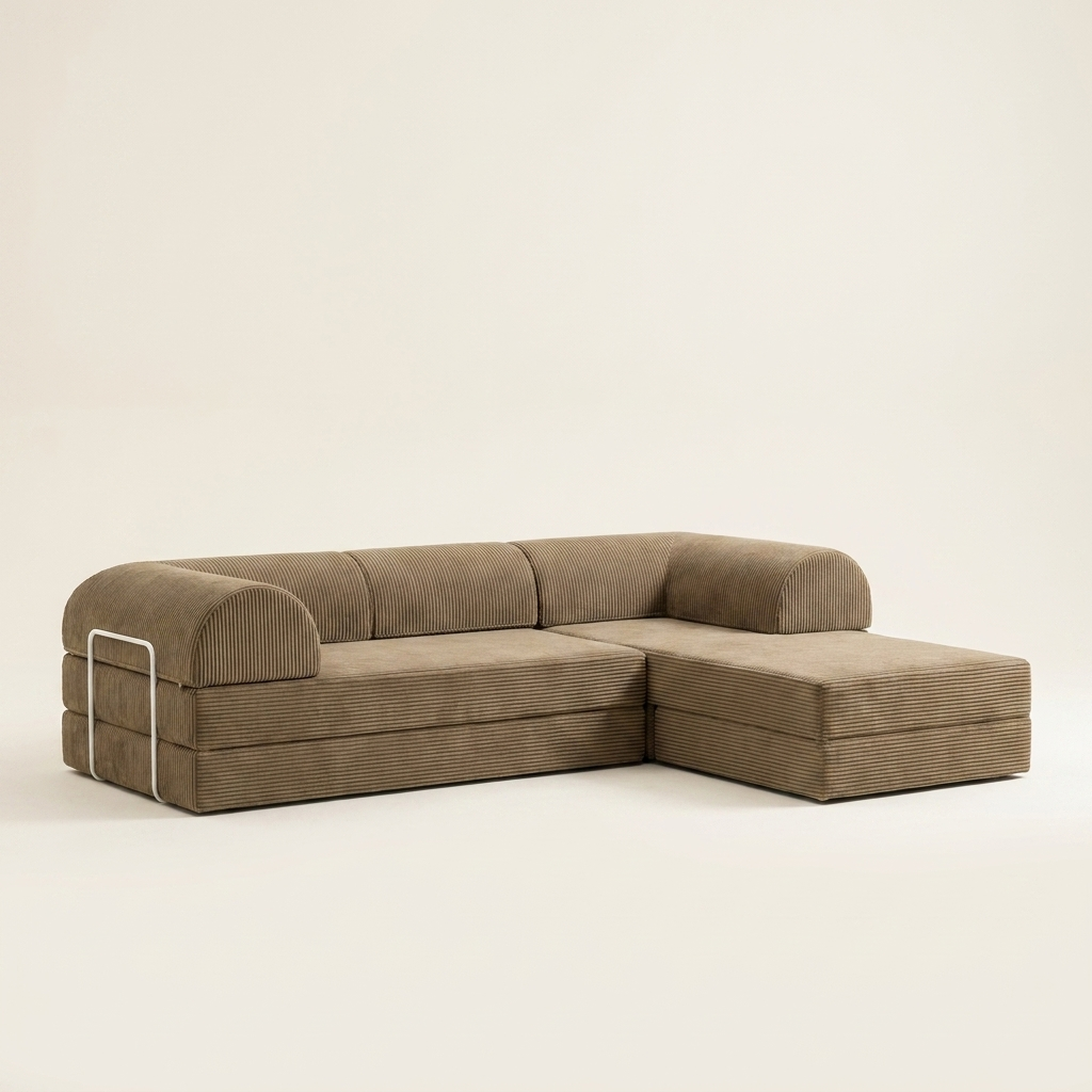 Hjørne Åben · Khaki · angle 2