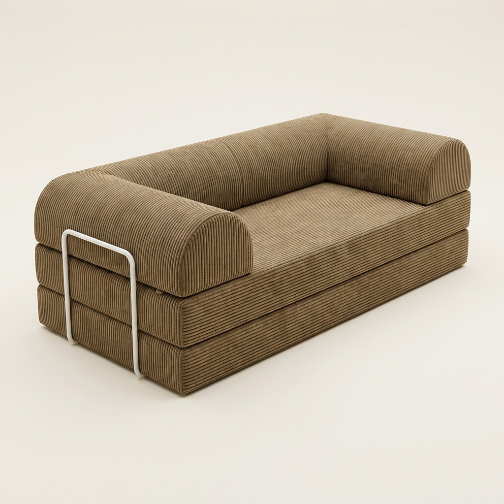 Hjørne Lukket · Khaki · angle 3