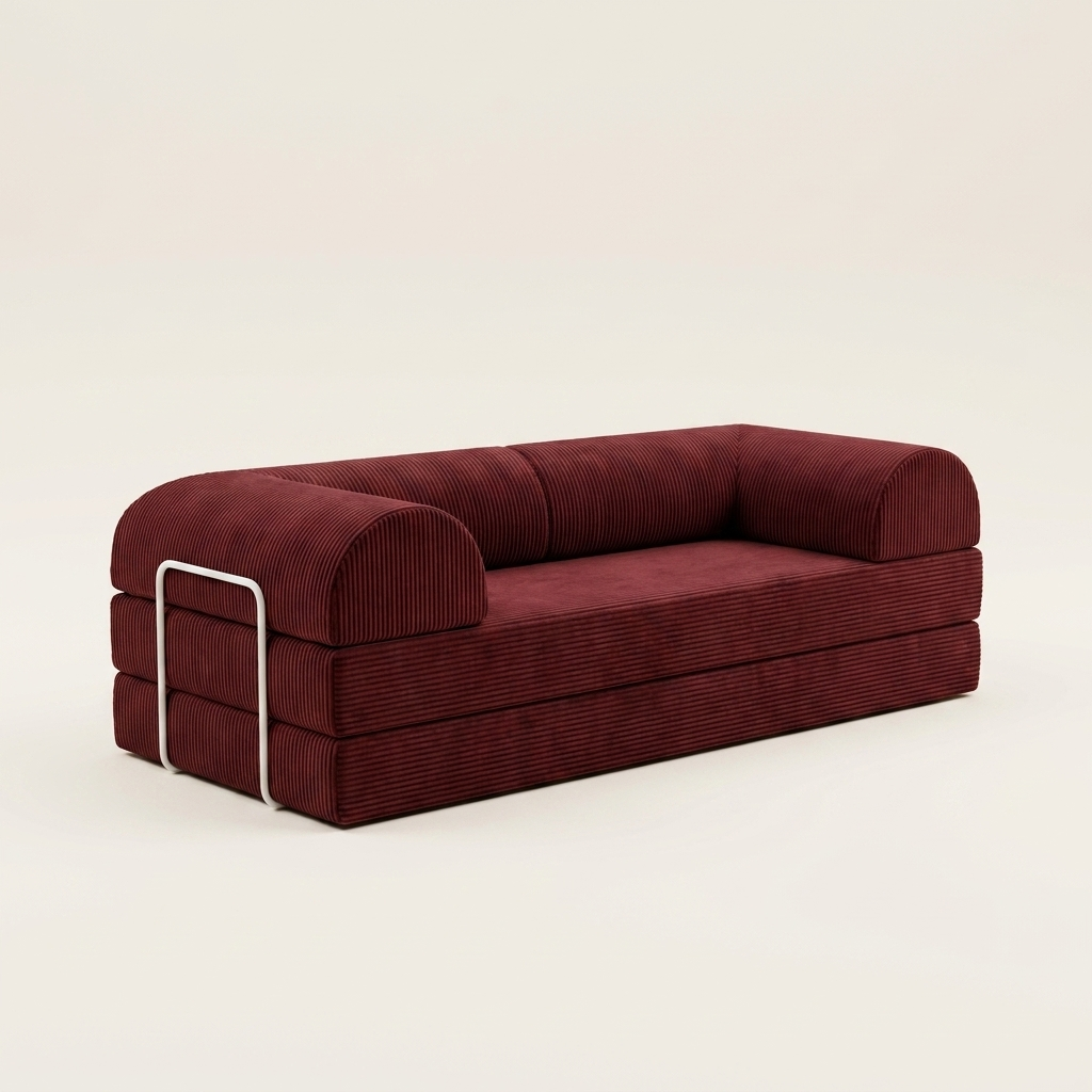 2 pers · Burgundy · angle 1
