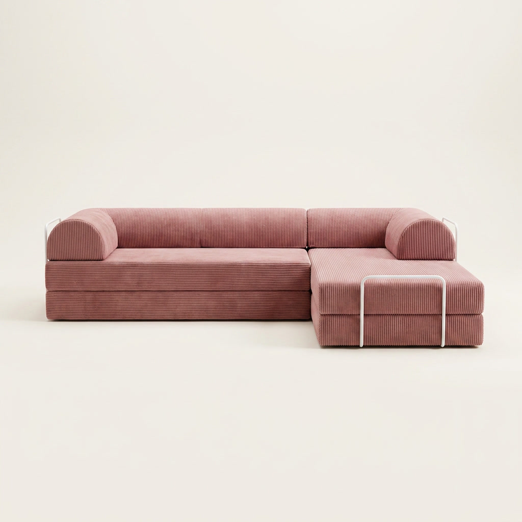 Hjørne Åben · Støvet Rosa · angle 2