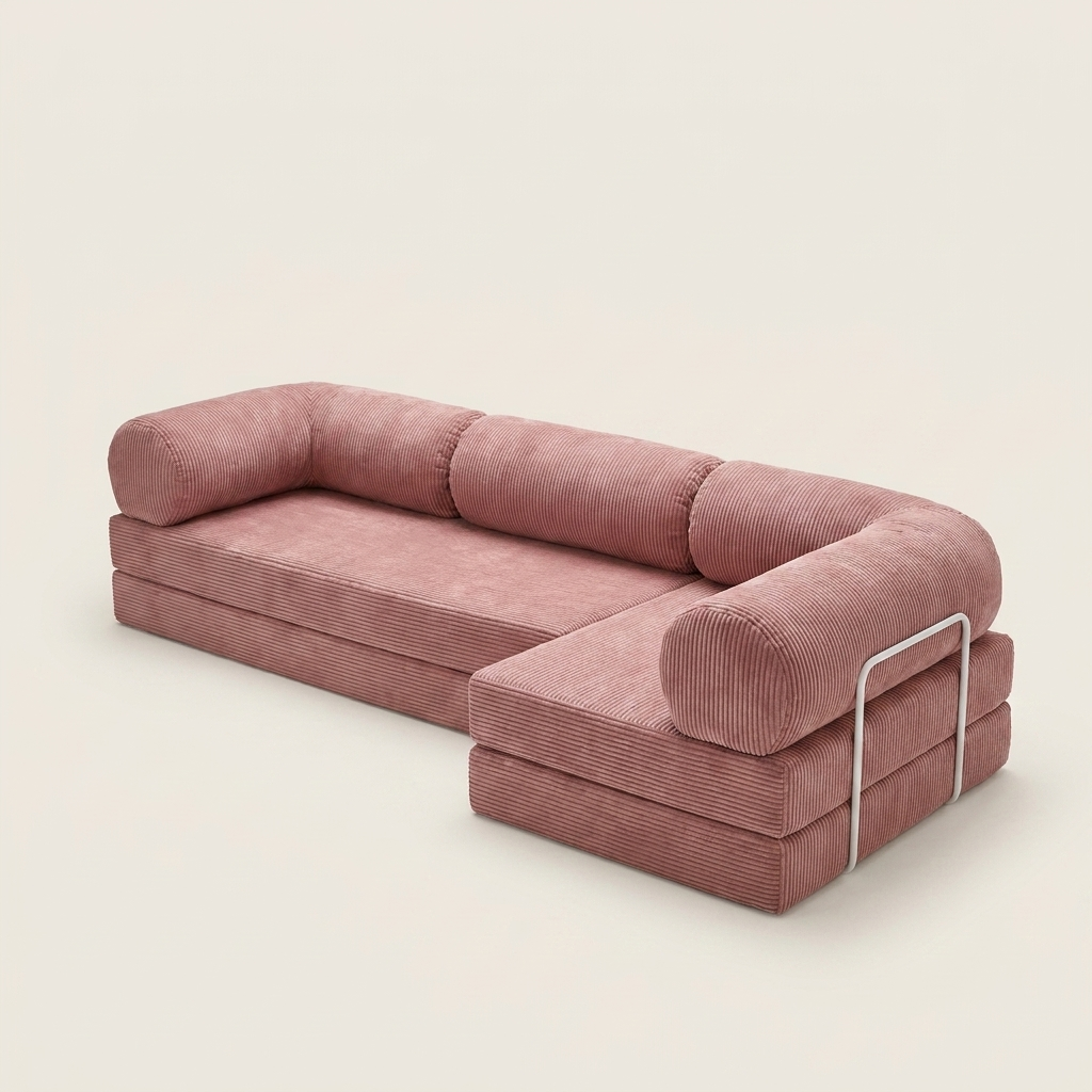 Hjørne Lukket · Støvet Rosa · angle 1