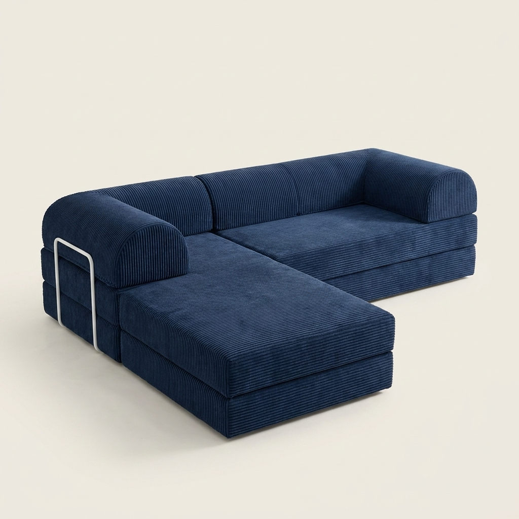 Hjørne Åben · Navy · angle 3