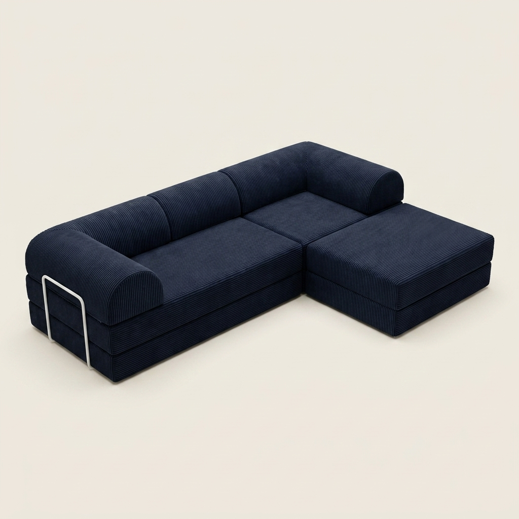 Hjørne Åben · Navy · angle 1