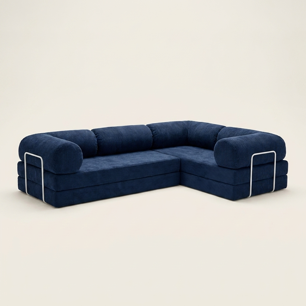Hjørne Lukket · Navy · angle 3