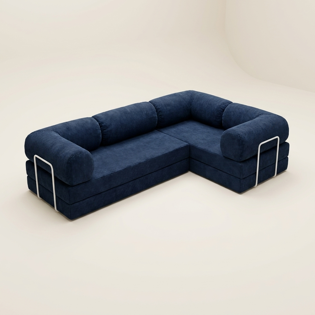 Hjørne Lukket · Navy · angle 1