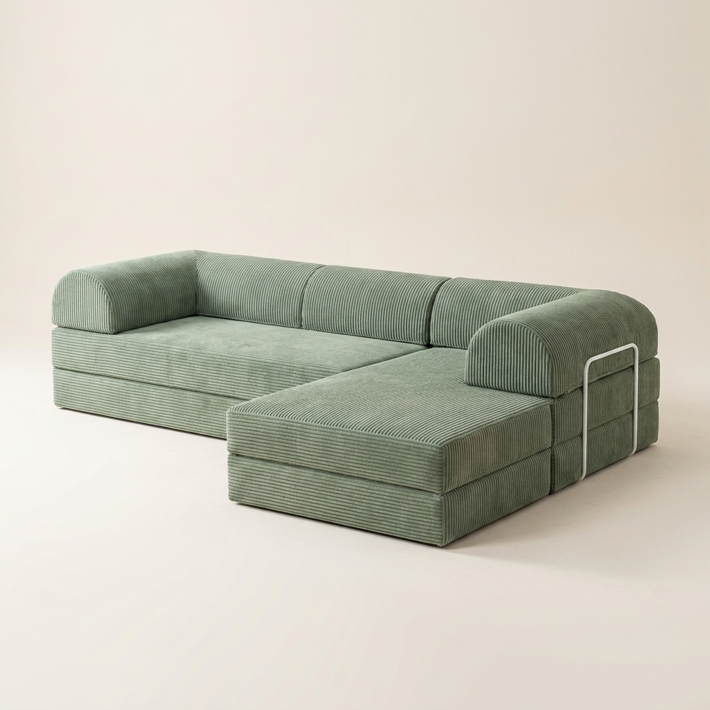 Hjørne Åben · Sage Green · angle 3