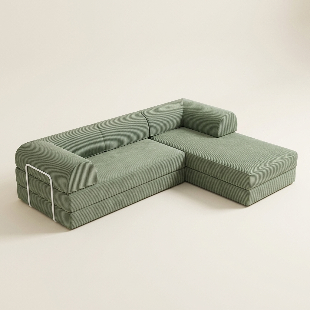 Hjørne Åben · Sage Green · angle 1