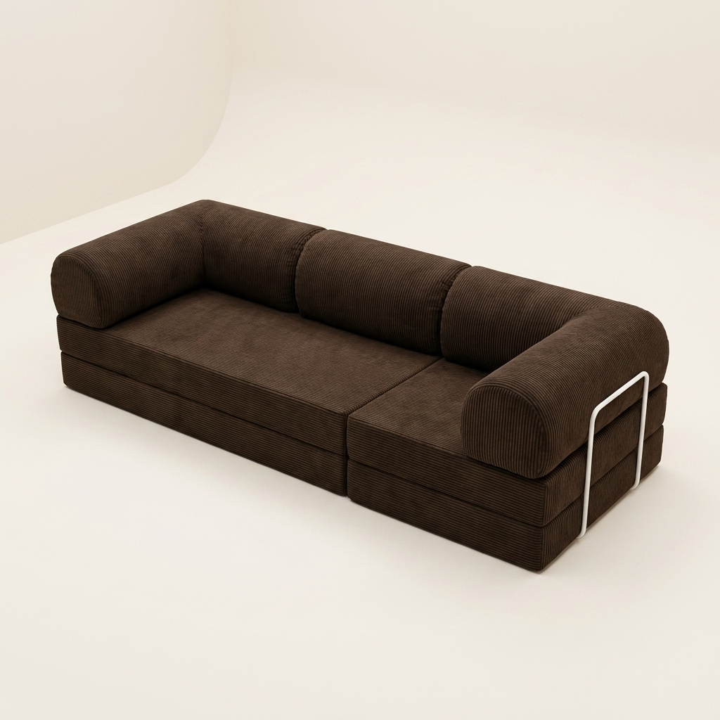 3-pers · Mørk Brun · angle 3