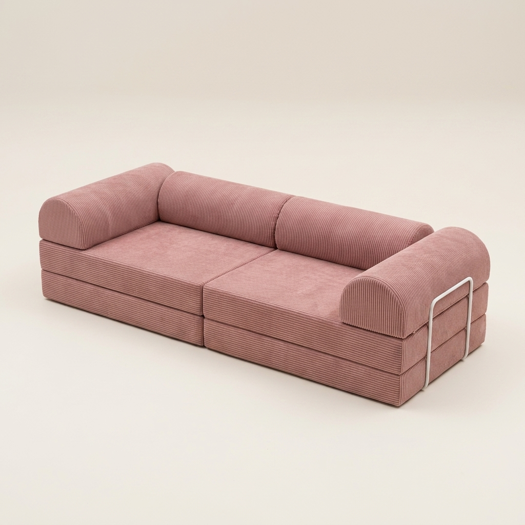3-pers · Støvet Rosa · angle 3