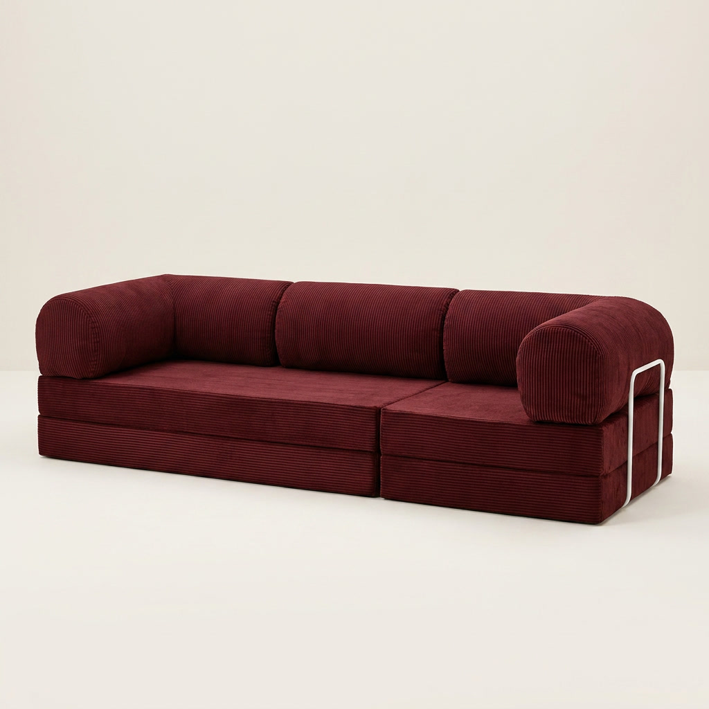 3-pers · Burgundy · angle 2