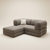 2-pers + puff · Taupe · 3/4