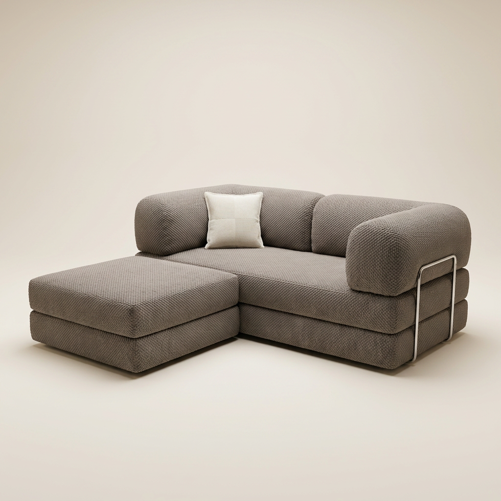2-pers + puff · Taupe · 3/4