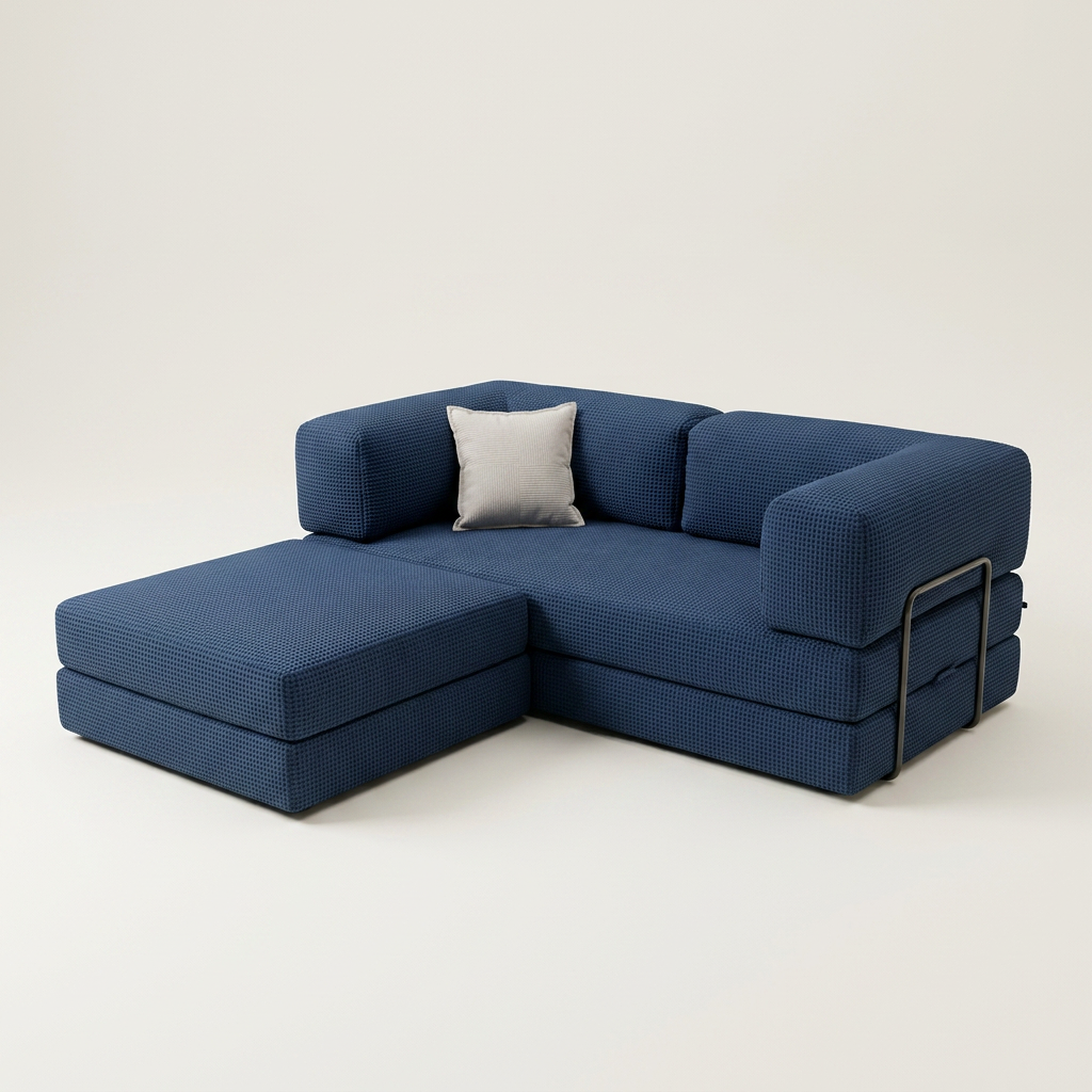 2-pers + puff · Navy · 3/4