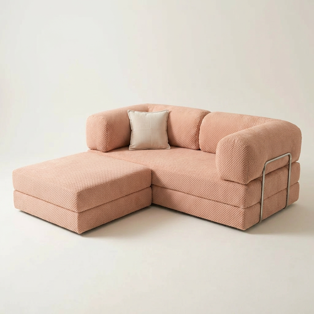 2-pers + puff · Rosa · 3/4