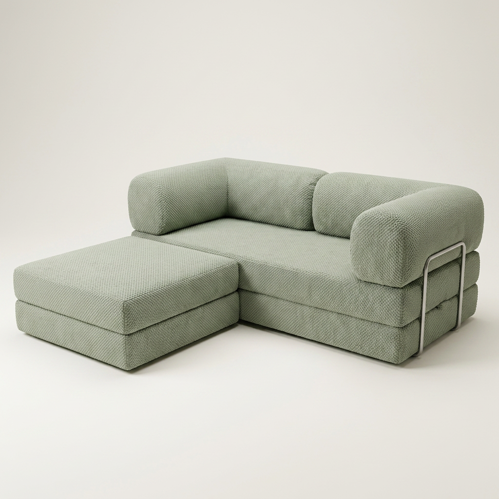 2-pers + puff · Sage Green · 3/4