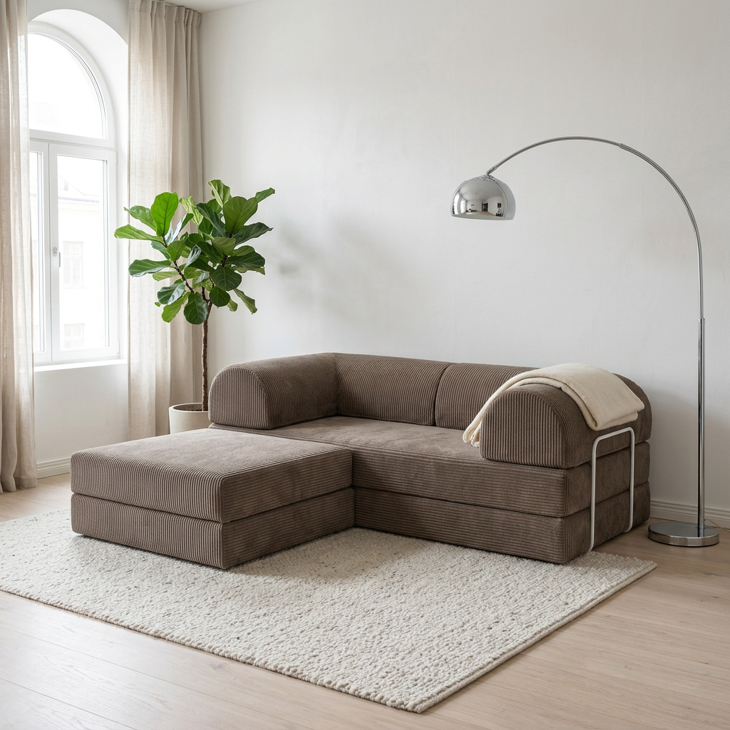 2-pers + puff · Taupe · lifestyle